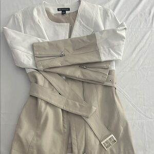INC International Concepts Cream and White Jacket